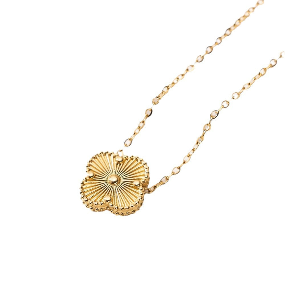 Collana Quadrifoglio Oro/Argento